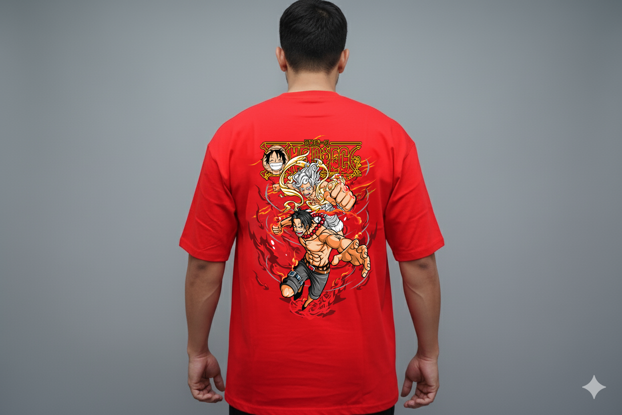One Piece: Brothers in Arms Oversized T-Shirt