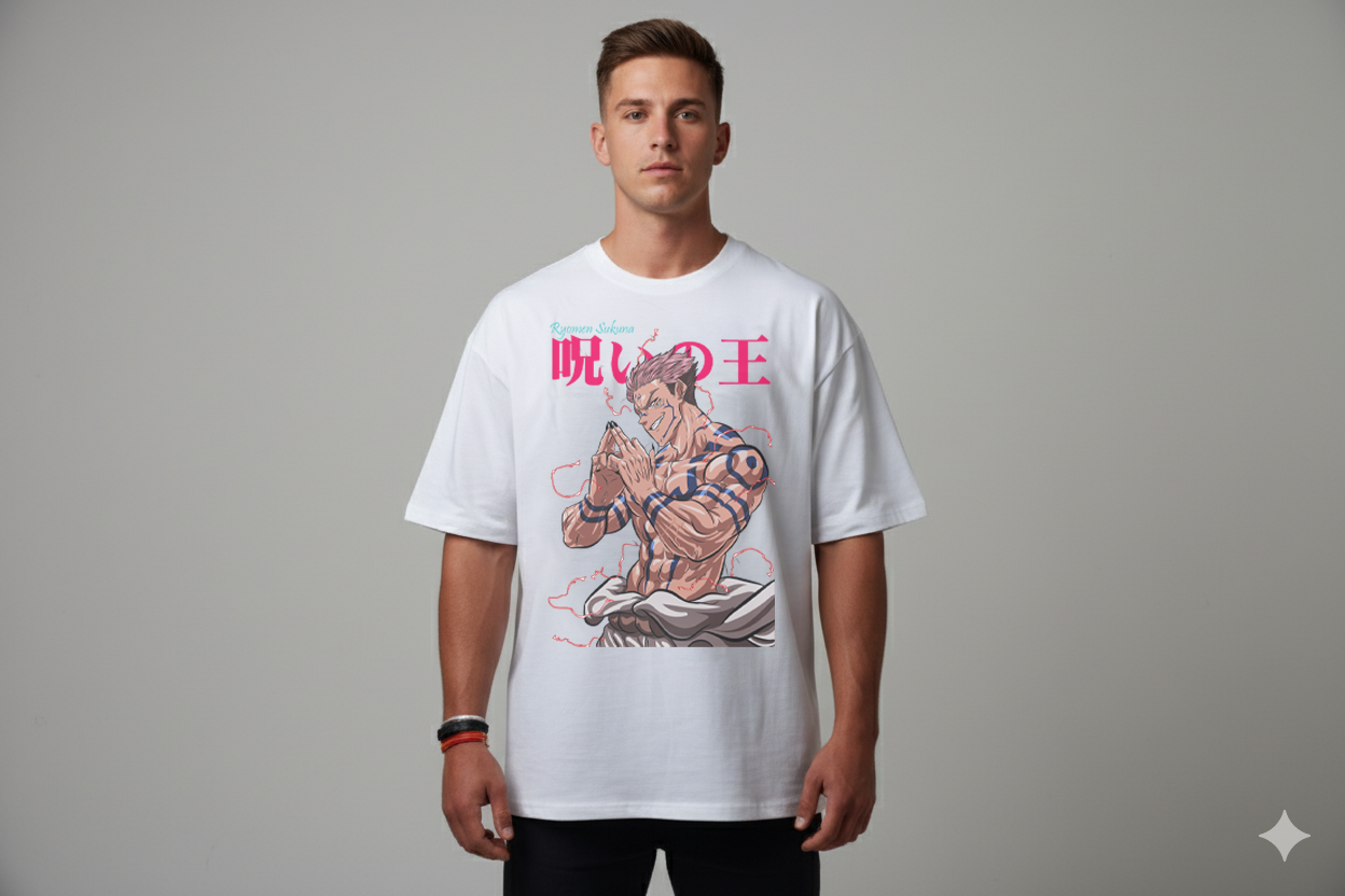 Jujutsu Kaisen: Sukuna Oversized T-Shirt.